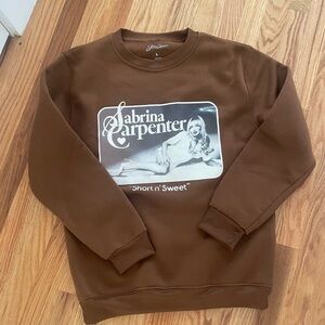 Sabrina Carpenter Brown Sweatshirt